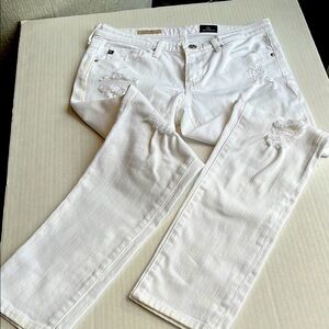 White Distressed Jeans
